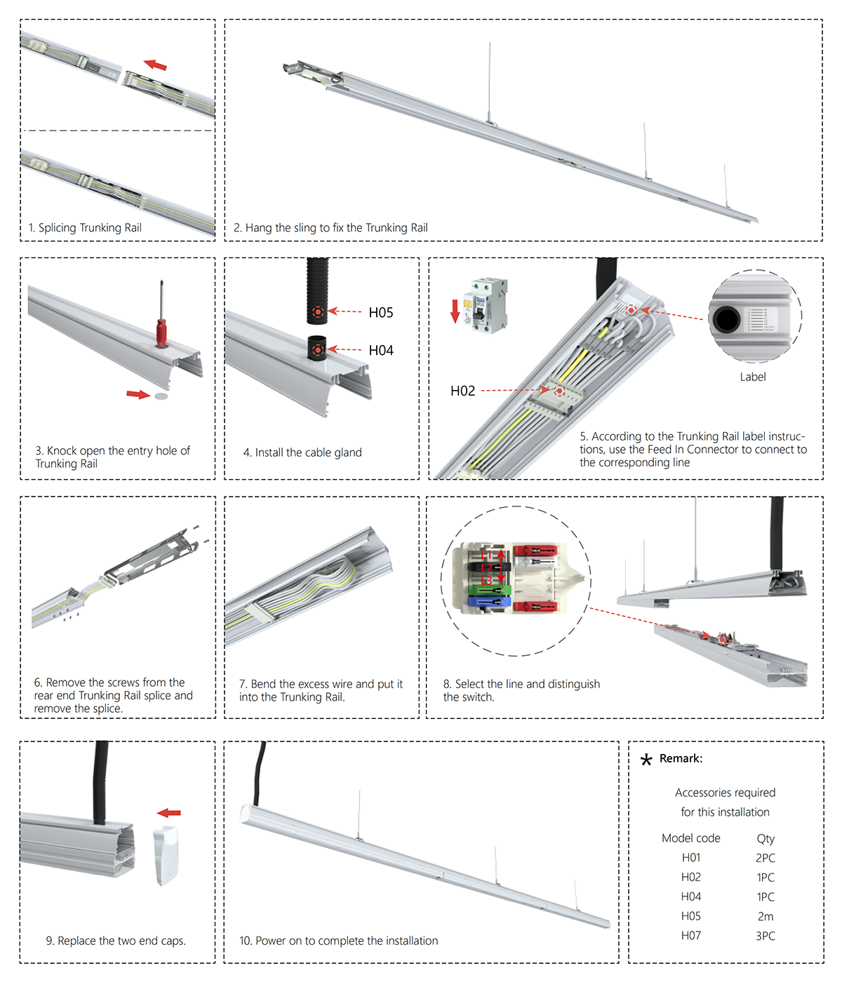 HLS SERIES LED LINEAR TRUNKING SYSTEM