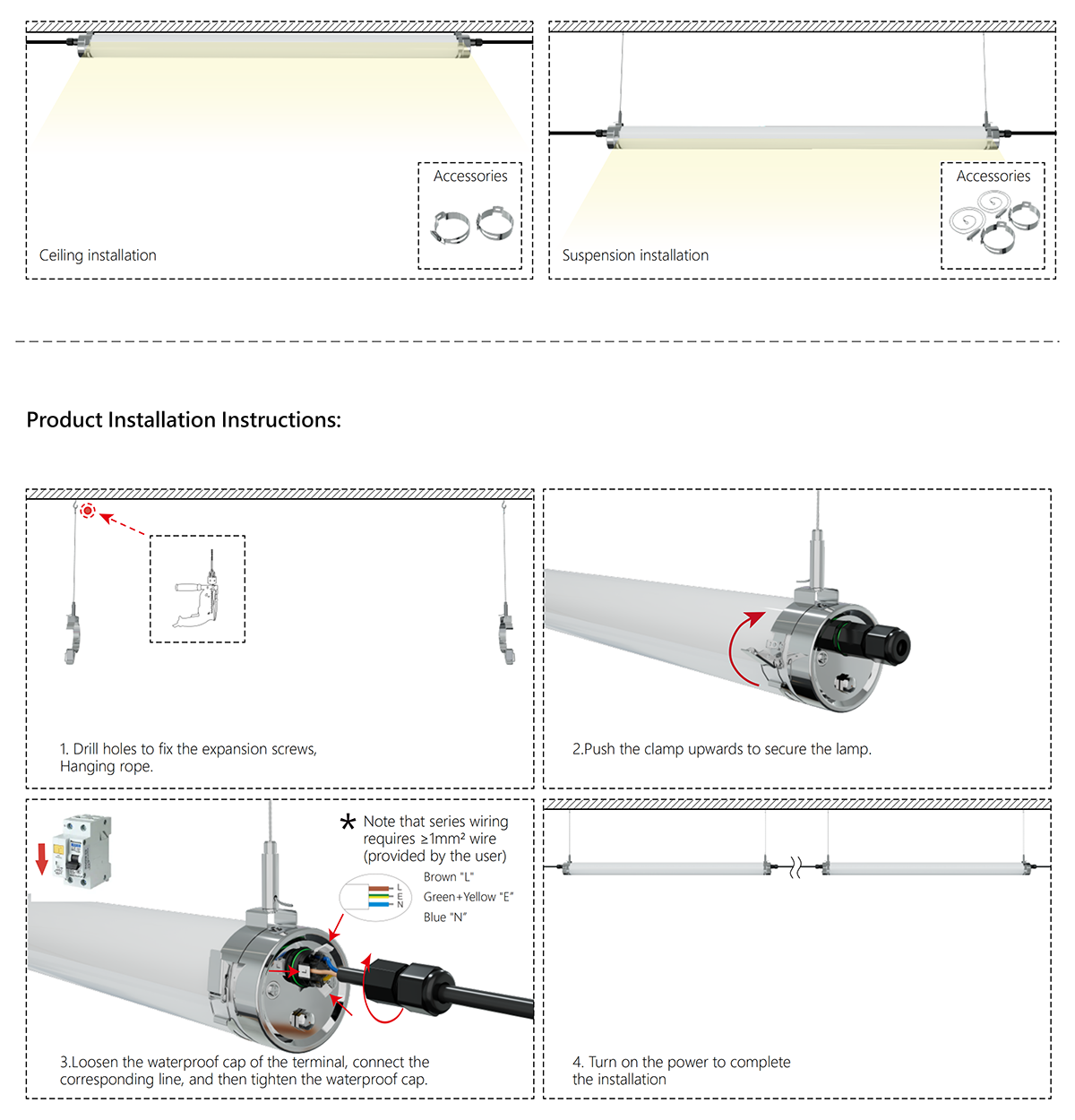 TPO SERIES LED Tri-proof lamp