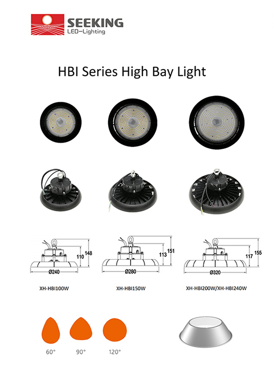 HBI SERIES High bay light SPEC